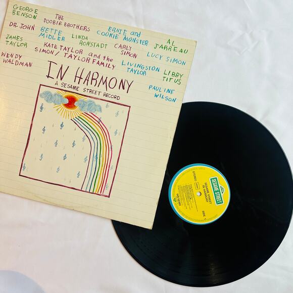 Vintage 1980 CTW Sesame Street In Harmony Vinyl Record - Picture 2 of 14